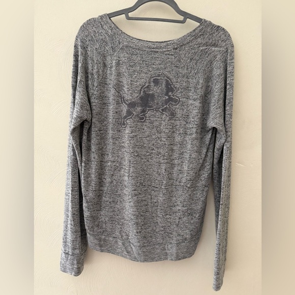Gray Soft Faded Detroit Lions Long Sleeve - Picture 2 of 5
